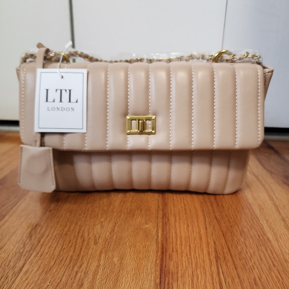 LTL London quilted crossbody convertible purse
